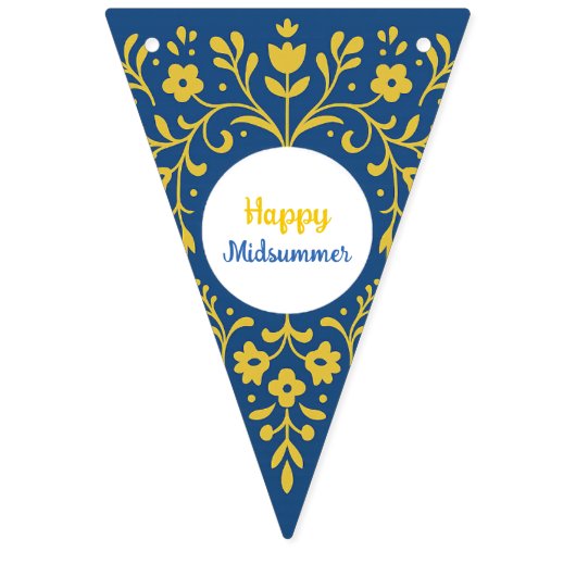 Midsommar - Traditionele Zweedse Midzomer Vlaggetjes (Tweede vlag)