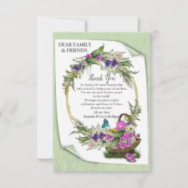 Midsummer Bloem Dankkaart RSVP Kaartje