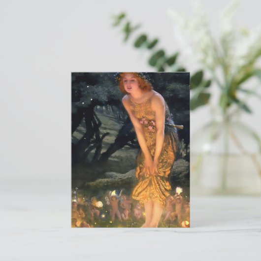 “Midsummer Eve” by Edward Robert Hughes Briefkaart (Staand voorkant)