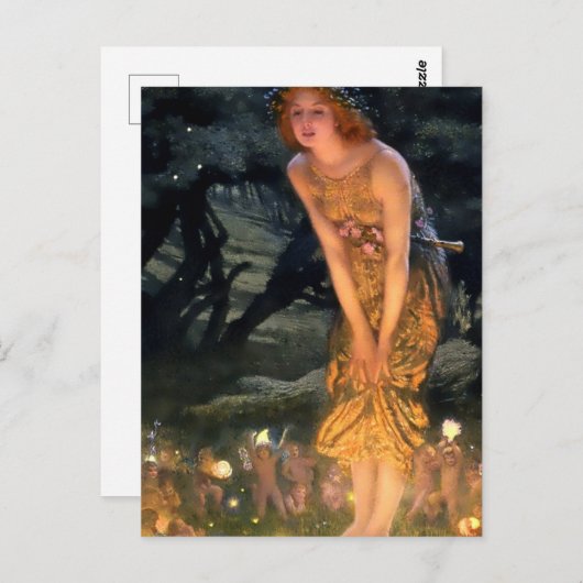 “Midsummer Eve” by Edward Robert Hughes Briefkaart (Voorkant / Achterkant)