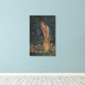 Midsummer Eve (door Edward Robert Hughes) Canvas Afdruk (Insitu (Houten vloer))