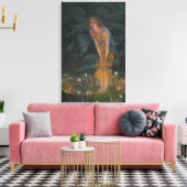 Midsummer Eve (door Edward Robert Hughes) Canvas Afdruk (Insitu (Woonkamer))