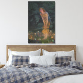 Midsummer Eve (door Edward Robert Hughes) Canvas Afdruk (Insitu (Slaapkamer))