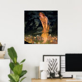 “Midsummer Eve” door Edward Robert Hughes Poster (Thuiskantoor)