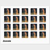 “Midsummer Eve” door Edward Robert Hughes Vierkante Sticker (Vel)