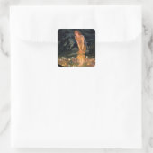 “Midsummer Eve” door Edward Robert Hughes Vierkante Sticker (Tas)