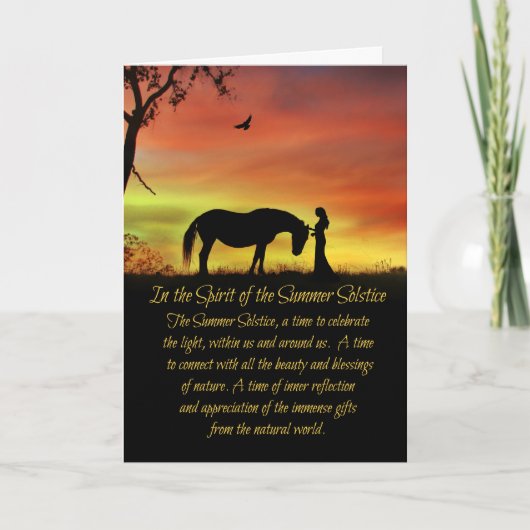 Midsummer Eve Litha Zomerzonnewende Kaart (Voorkant)