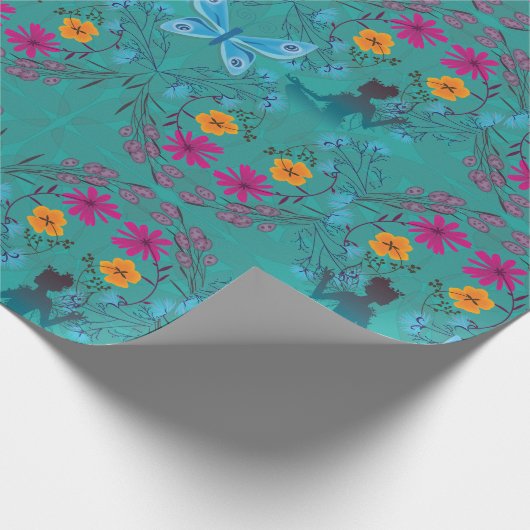 Midsummer Fairy Botanical Cadeaupapier (Hoek)