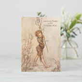 Midsummer Night's Dream Gepersonaliseerd Dank u Bedankkaart (Staand voorkant)