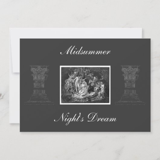 Midsummer Night's Dream Invitation Kaart (Voorkant)