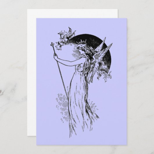 Midsummer Night's Dream Invitation Kaart (Voorkant / Achterkant)