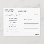 Midsummer Peach Pastel Pink Floral Bewaar de datum Briefkaart (Achterkant)