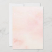 Midsummer Perzik Pastel Roze Bloemenkalender Save The Date (Achterkant)