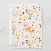 Midsummer | Romantische Herfst Bloemen Foto Save The Date (Achterkant)