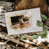 Midsummer | Romantische Herfst Bloemen Foto Save The Date
