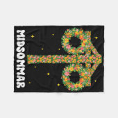 Midsummer Solstice Maypole Midsommar Zweden Fleece Deken (Voorkant (Horizontaal))
