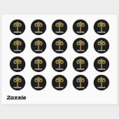 Midsummer Solstice Maypole Midsommar Zweden Ronde Sticker (Vel)