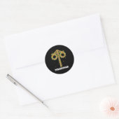 Midsummer Solstice Maypole Midsommar Zweden Ronde Sticker (Envelop)