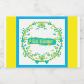 Midsummer symbool Zweden  Likeurfles Etiket (Enkel label)