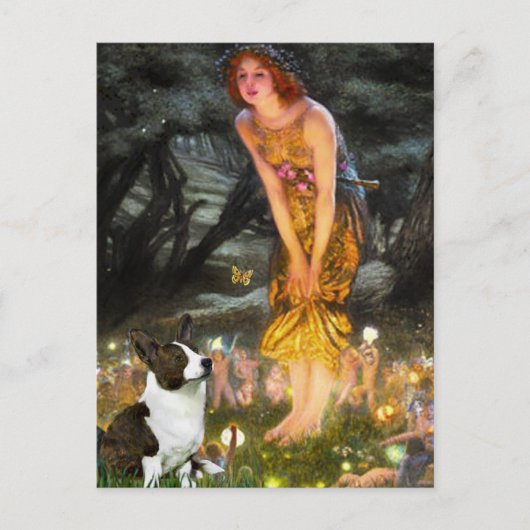 Midsummeravond - Cardigan Welsh Corgi Briefkaart (Voorkant)