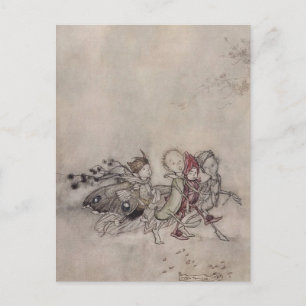 “Midsummerfeeën” door Arthur Rackham Briefkaart