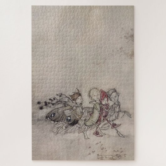 “Midsummerfeeën” door Arthur Rackham Legpuzzel (Verticaal)
