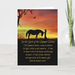 Midsummers Eve Litha Summer Solstice Kaart