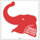 MIDTERMS 2022 RED WAVE STICKER (Vel)