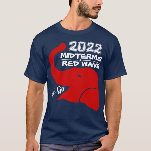 MIDTERMS 2022 RED WAVE T-SHIRT (Voorkant)