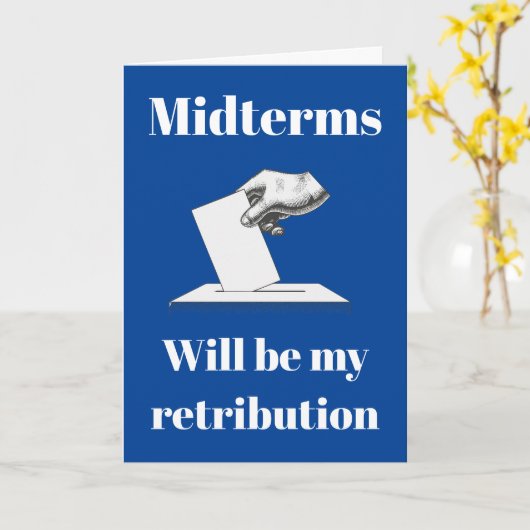 Midterms zullen mijn vergelding zijn kaart (Gele Bloem)