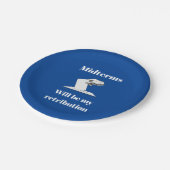 Midterms zullen mijn vergelding zijn papieren bordje (Gekanteld)