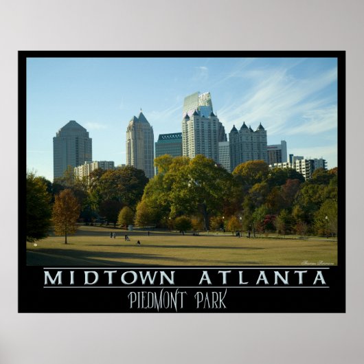 Midtown Atlanta - Piemonte Park Poster (Voorkant)