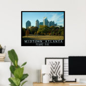 Midtown Atlanta - Piemonte Park Poster (Thuiskantoor)