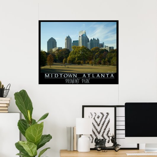 Midtown Atlanta - Piemonte Park Poster (Thuiskantoor)