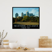 Midtown Atlanta - Piemonte Park Poster (Keuken)