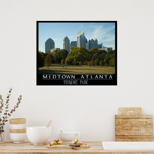 Midtown Atlanta - Piemonte Park Poster (Keuken)