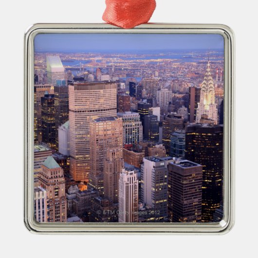 Midtown en Upper East Side Metalen Ornament (Voorkant)
