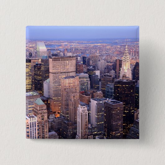 Midtown en Upper East Side Vierkante Button 5,1 Cm (Voorkant)