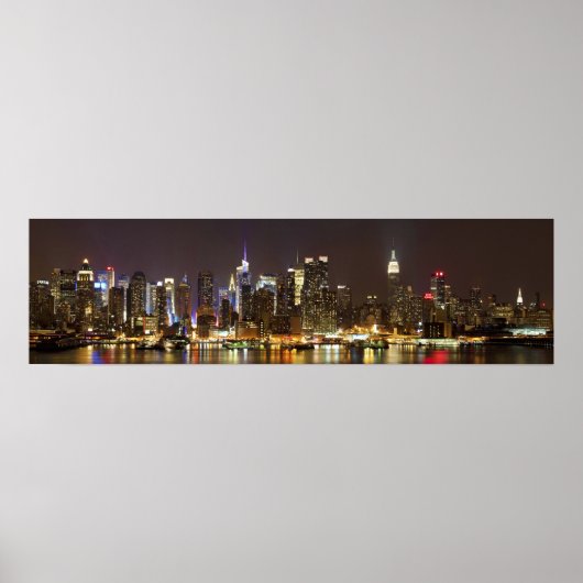 Midtown Manhattan, gezien vanuit Weehawken New Jer Poster (Voorkant)