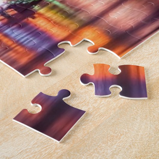 Midtown Manhattan 's nachts met Empire Stae Legpuzzel (Zijkant)