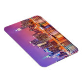 Midtown Manhattan 's nachts met Empire Stae Magneet (Rechterzijde)