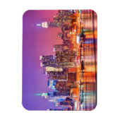 Midtown Manhattan 's nachts met Empire Stae Magneet (Verticaal)