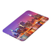 Midtown Manhattan 's nachts met Empire Stae Magneet (Linkerzijde)