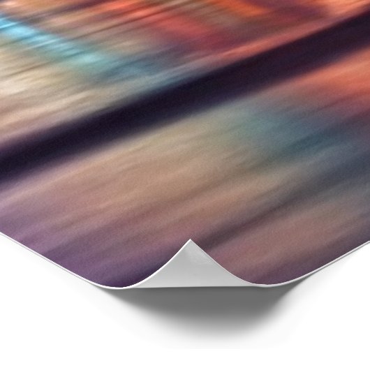 Midtown Manhattan 's nachts met Empire Stae Poster (Hoek)