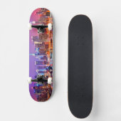 Midtown Manhattan 's nachts met Empire Stae Skateboard (Voorkant)