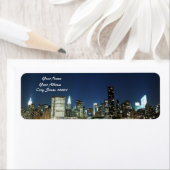 Midtown Manhattan skyline at Night Lights, NYC Etiket (Insitu)