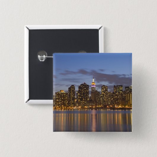 Midtown Manhattan Vierkante Button 5,1 Cm (Voorkant /achterkant)