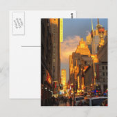 Midtown Sunset New York City NYC Photo Briefkaart (Voorkant / Achterkant)