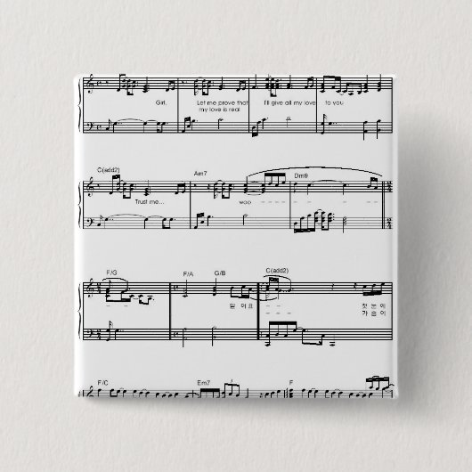 Miduhyo Vierkante Button 5,1 Cm (Voorkant)