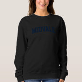 Midvale Utah Collegiate Style Varsity Block Letter Trui (Voorkant)